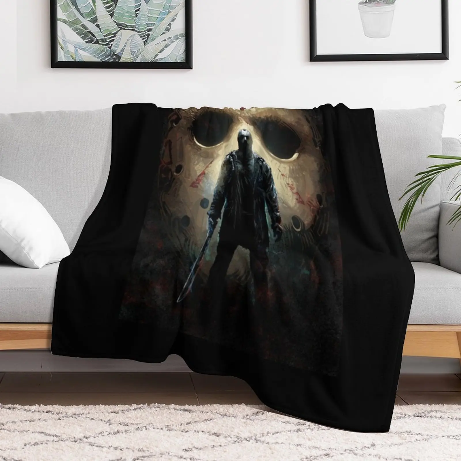 Jason Voorhees Throw Blanket Sofa Throw Tourist Decorative Sofas Blankets