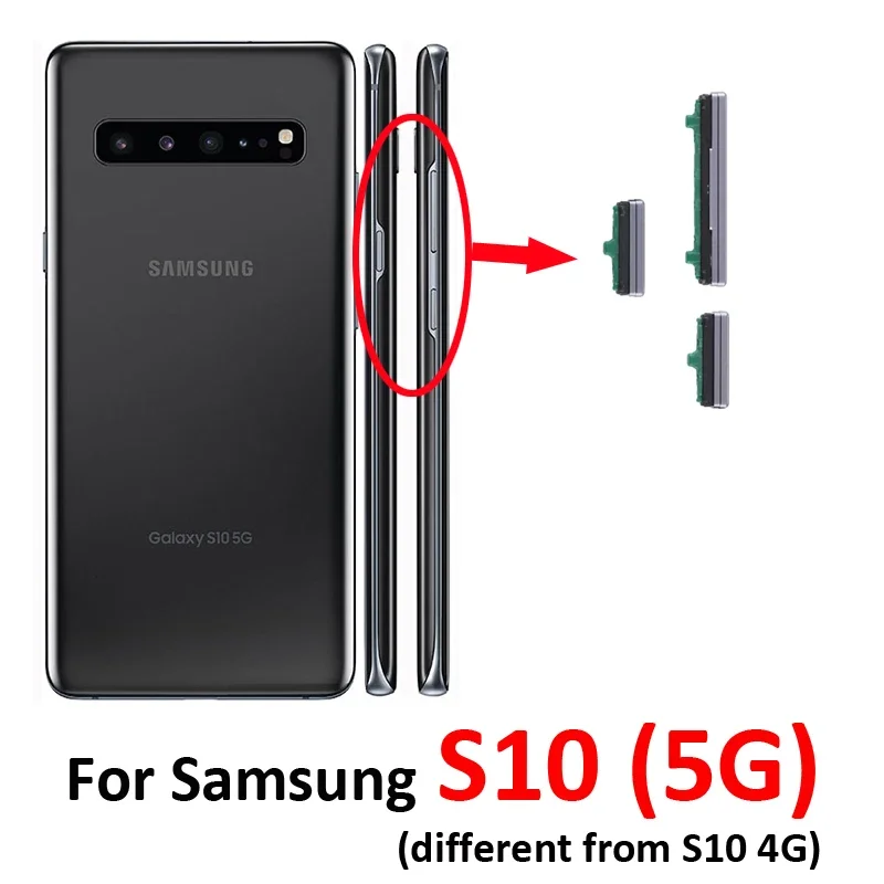 Pop Power Volume Button For Samsung Galaxy S10 5G G977 G977N G977U G977B G977 Phone New Housing Frame On Off Key Push Button
