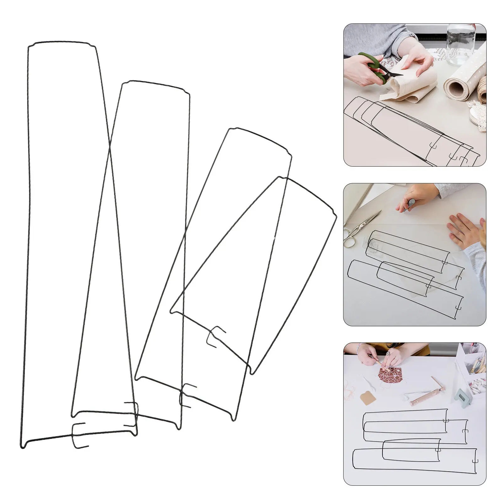 4Pcs Folding Atmosphere Lamp Stand Lightweight Adjustable Lamp Holder Foldable Light Rack Universal Compatible Portable