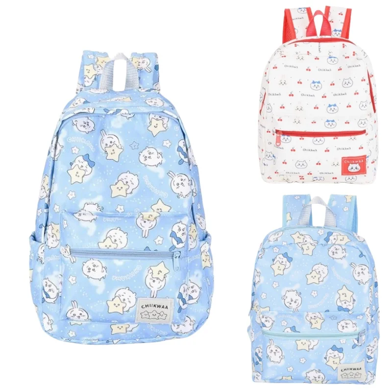 MINISO New Chiikawa Travel Portable Backpack Cartoon Chiikawa Large Capacity Water-repellent Casual Bag Girls Fashion Commuting