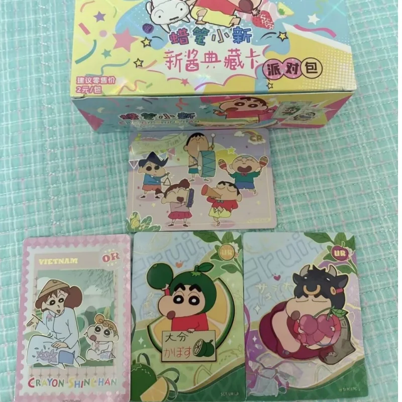 Kayou Crayon Shin-Chan Card Party Bag Nohara Misae Nohara Hiroshi Rare Collection Card Toy For Children'S  Birthday Gift Series