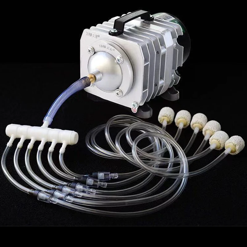 Hailea-Electromagnetic Air Compressor for Aquarium, ACO Series, Oxygen Pump, Fish Pond