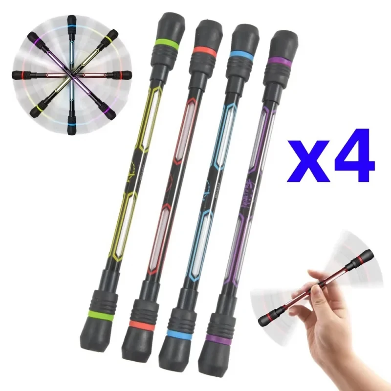 1-8Pcs Creative Spinning Pen Hand Spinner Toy Release Pressure Student Child Stationary Plastic Rotating Writing Pens 0.5mm