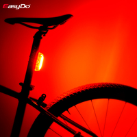 EasyDo Smart Bike Auto Brake Sensing Light USB Charging Rear Bicycle Lighting Taillight Waterproof Cycling Powerful Tail Lantern