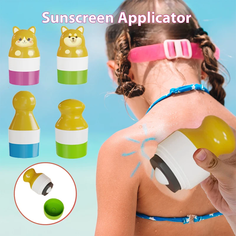 100ml Sunscreen Applicator Durable Stitching Color Refillable Roller Applicator Sunscreen Lotion Applicator Home Travel