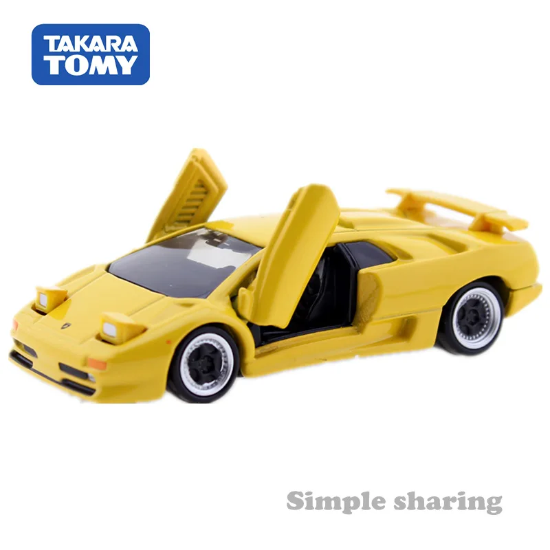 Takara Tomy Tomica Premium 15 Lamborghini Diablo SV Yellow 1/62 Car Model Replica Series Children Christmas Gifts Boy Toys