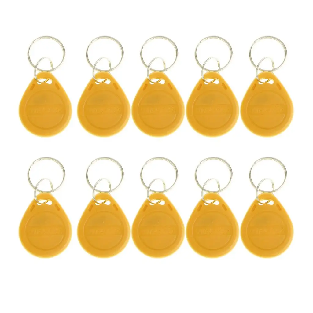 10 pieces high quality 125 kHz token tags, key fobs, access system