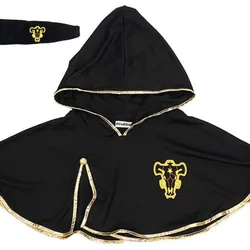 Black Asta Cloak Headband Anime Cosplay Costume