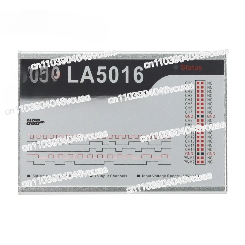 

Для логического USB-анализатора LA5016, 16 каналов, максимальная частота дискретизации, 500 м, 10 г, глубина, регулируемый ШИМ-выход