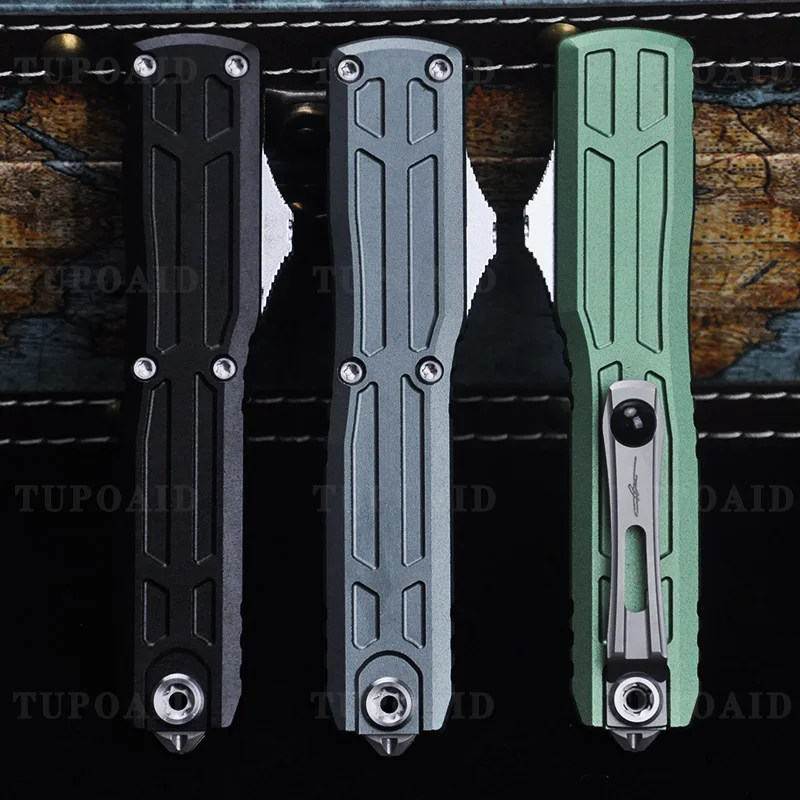 

Микро-нож Micro Ultratech Apocalyptic EX-ZBP Gen III OTF, уличный тактический карманный нож с лезвием D2, 3D-фрезеровкой и алюминиевым корпусом T6061, инструмент EDC