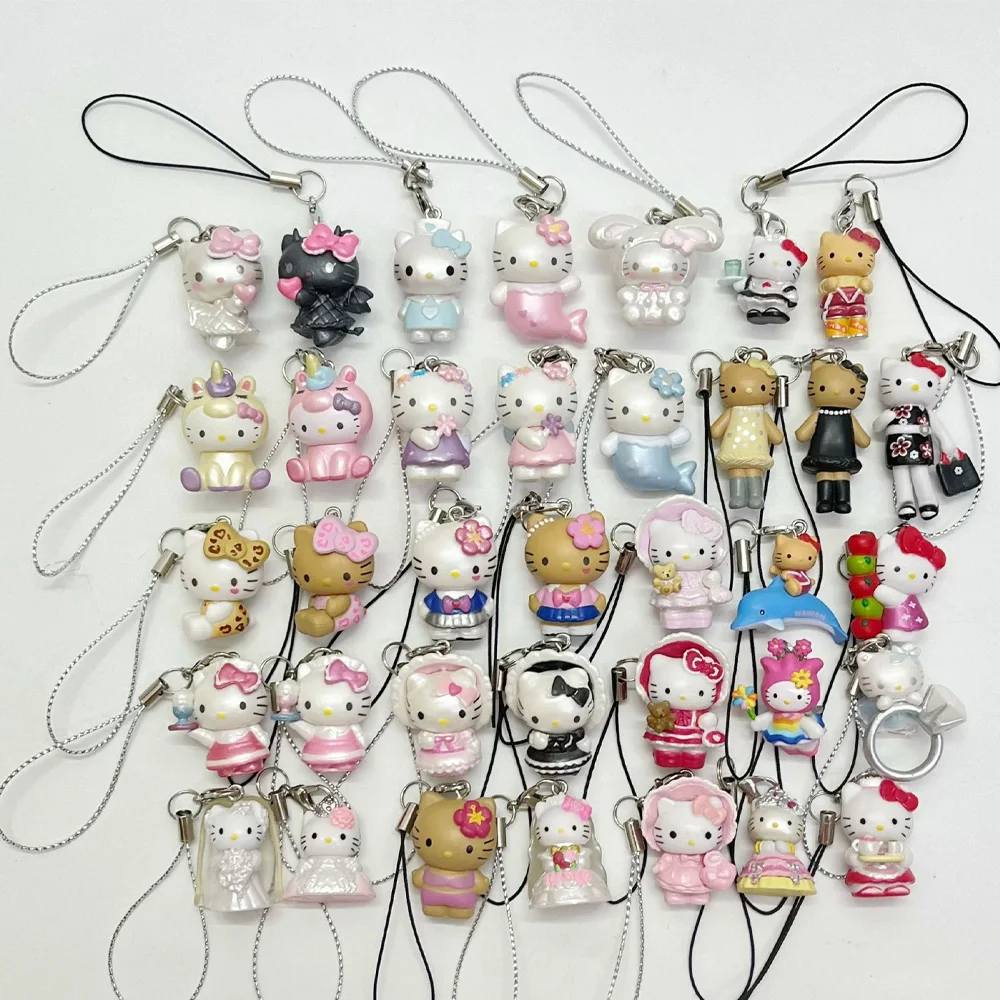Llavero con dije de Hello Kitty 3D, adorable, con estampado de leopardo, ideal para bodas, colgante de gato KT, adorno para bolso, regalo de cumpleaños para niñas.