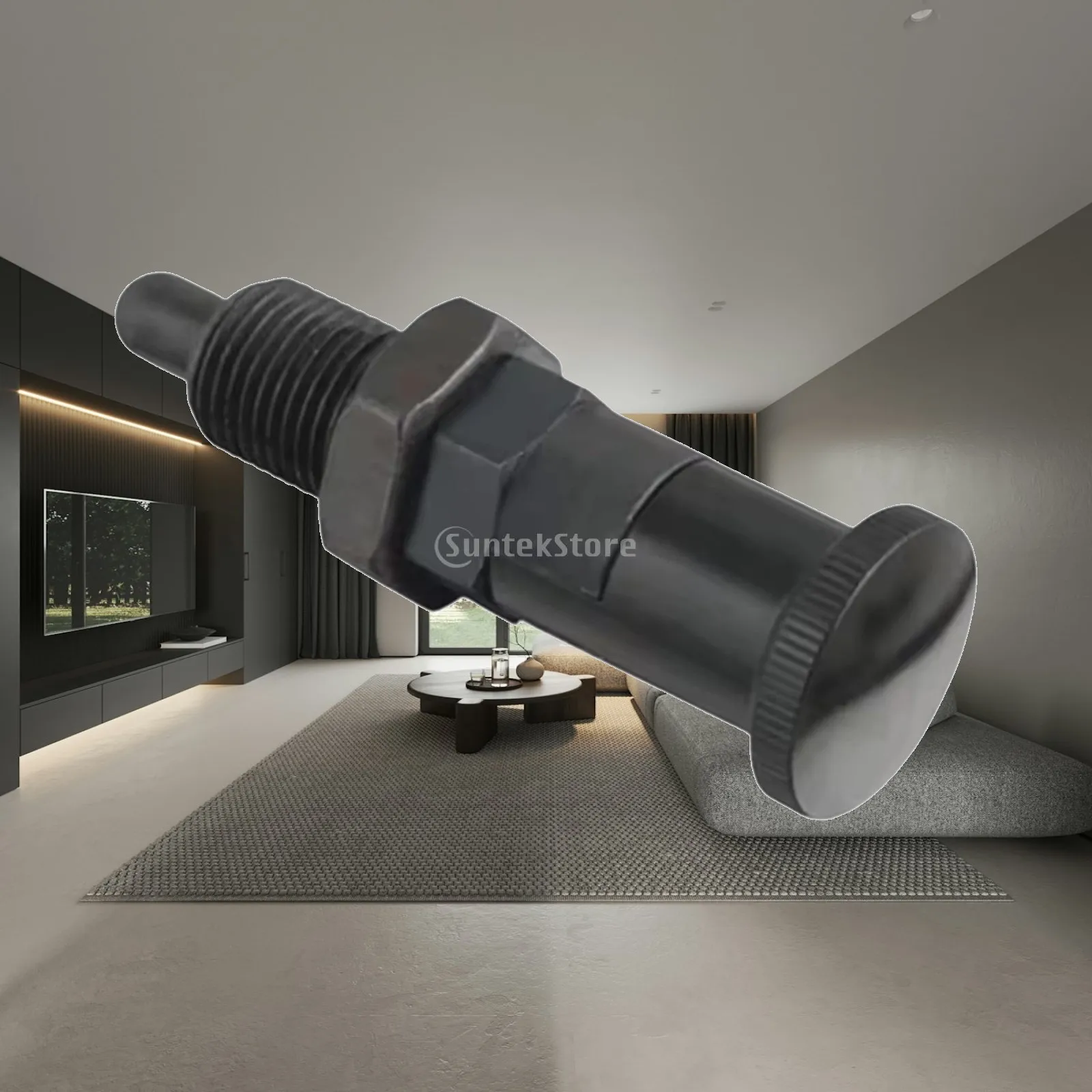 Spring Knob Plunger with Lock Nut Stable Rotation Indexing Plunger for Accurate Positioning Tasks