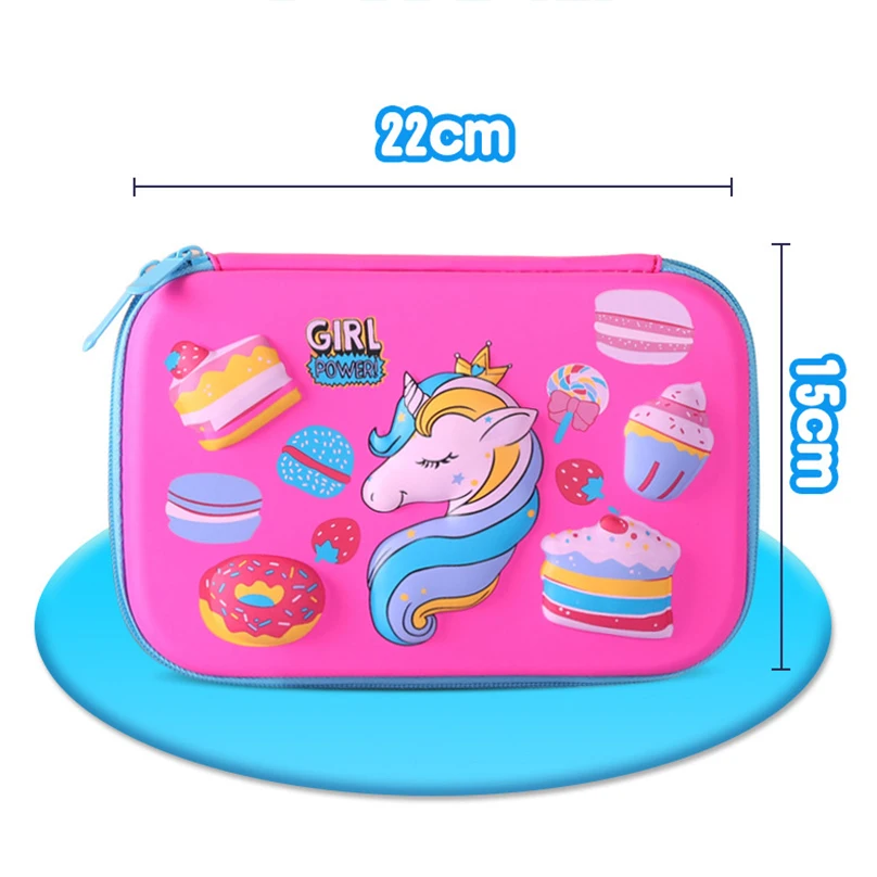 Unicorn Pencil Case Kawaii Stationery Pen Case Trousse Scolaire 3D Pencilcase School Supplies Estuche Escolar Cute Pencil Box