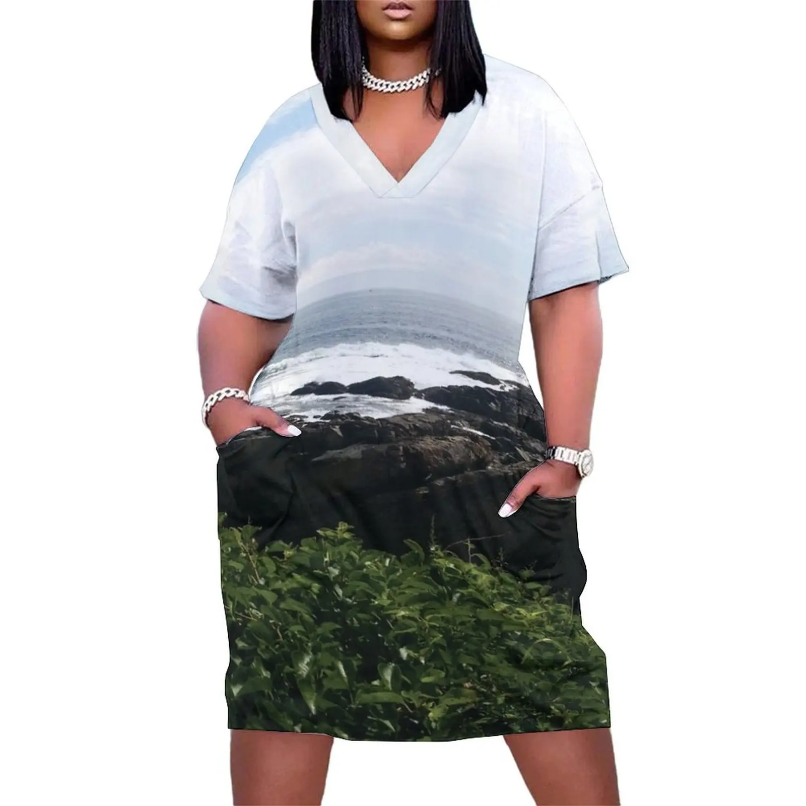 

Marginal Way 7 Loose Pocket Dress elegant and pretty women's dresses Women's skirt long sleeve dress Women's evening dress