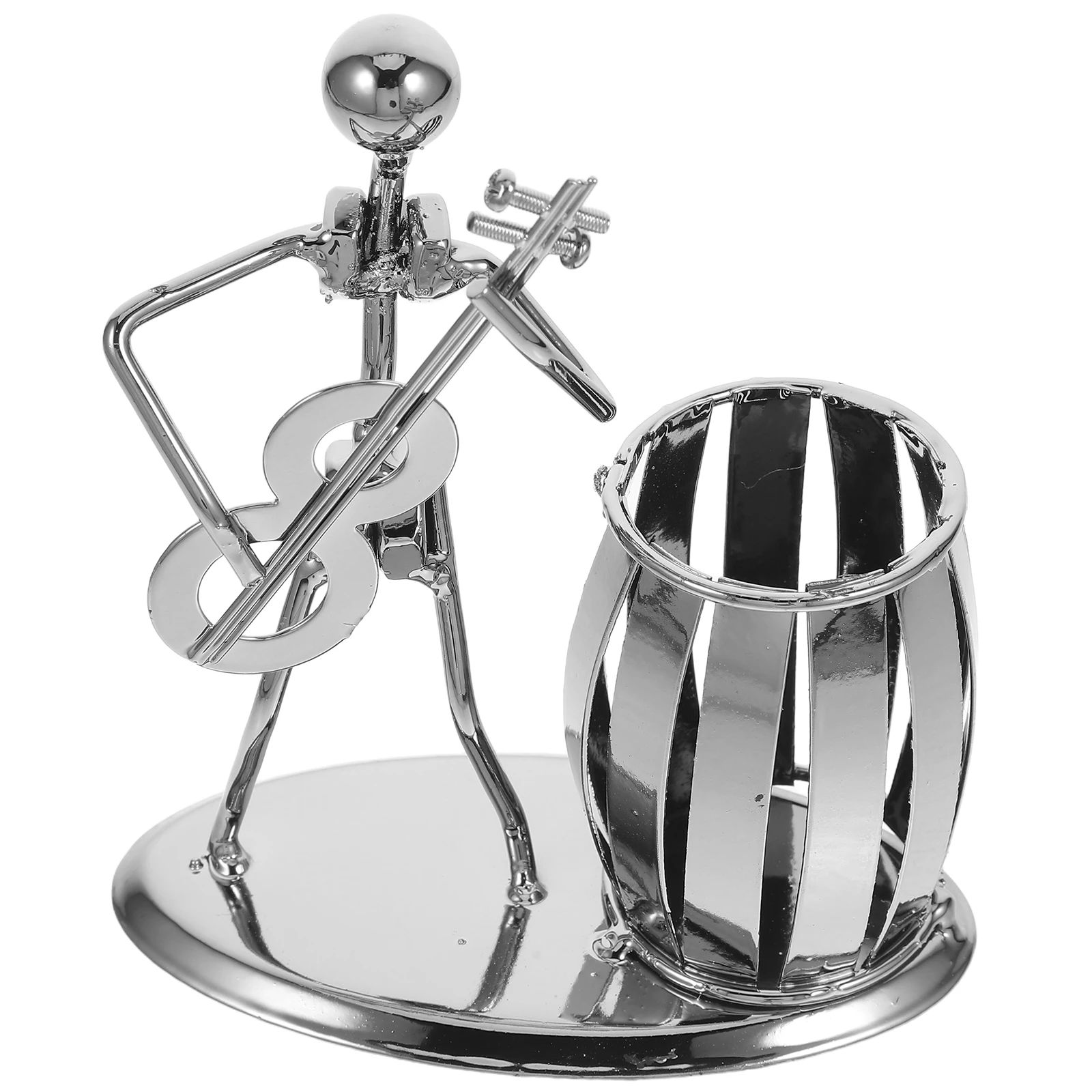 

Music Pen Holder Desk Gadget Pretty Holds Modeling Gift for Guitar Player Men Themed Gifts Cool Lovers Cute