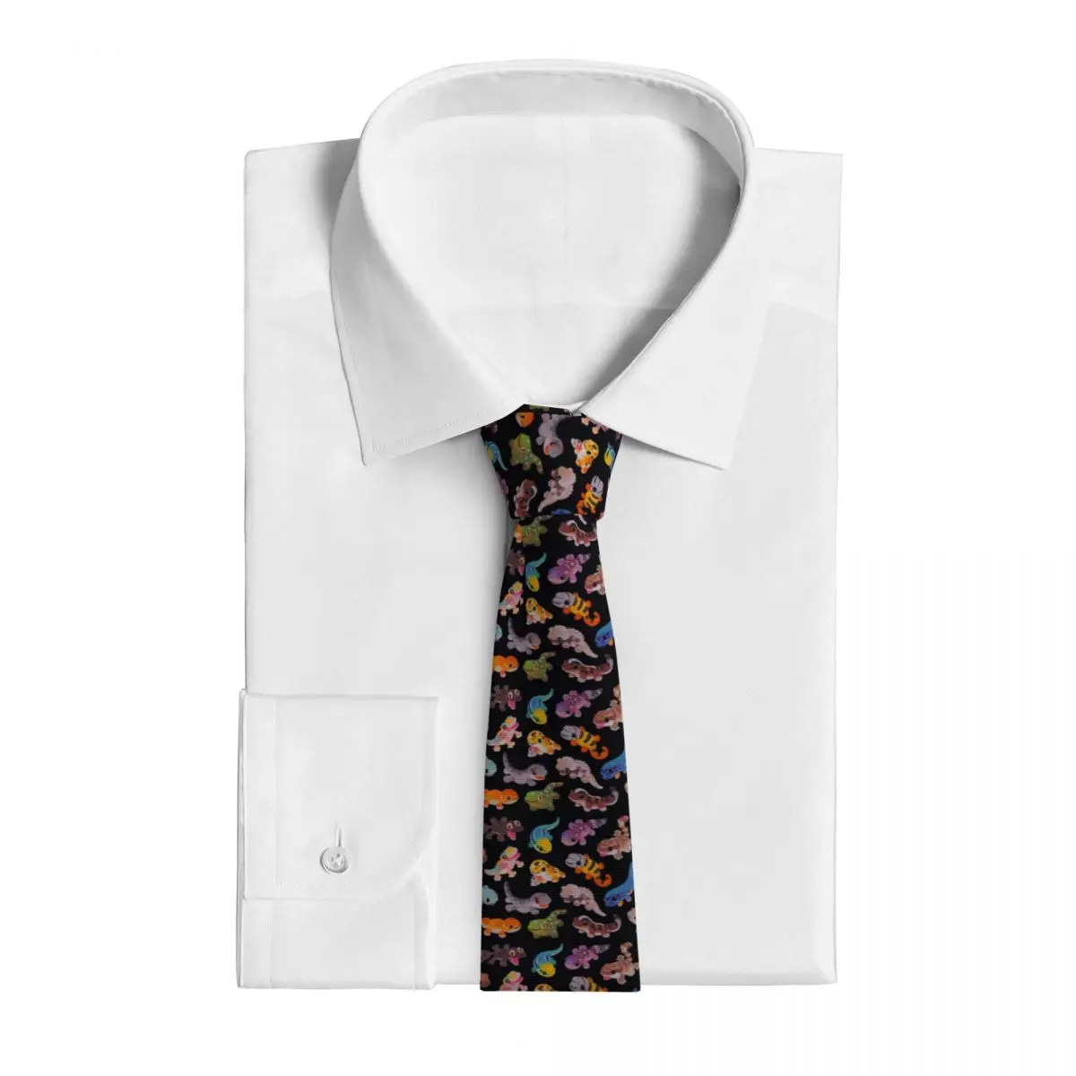 Adorable Cartoon Reptile Pets (7) Necktie for Men Silk Polyester 8 cm Neck Ties Wedding Accessories Tie Casual Gravatas