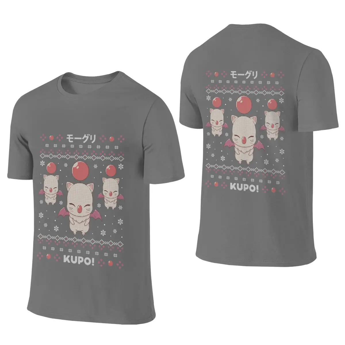 Moogle Kupo! Christmas Not Easy To Deform Reversible T-shirt Simple Korean Style Atmosphere Tee