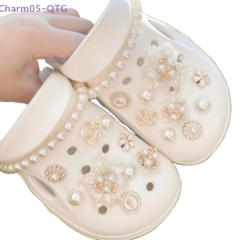 

Новинка, 20 шт./компл., стильные камелии с имитацией жемчужной цепочки, подвеска для обуви, милая винтажная съемная пряжка для обуви, аксессуары для обуви «сделай сам»