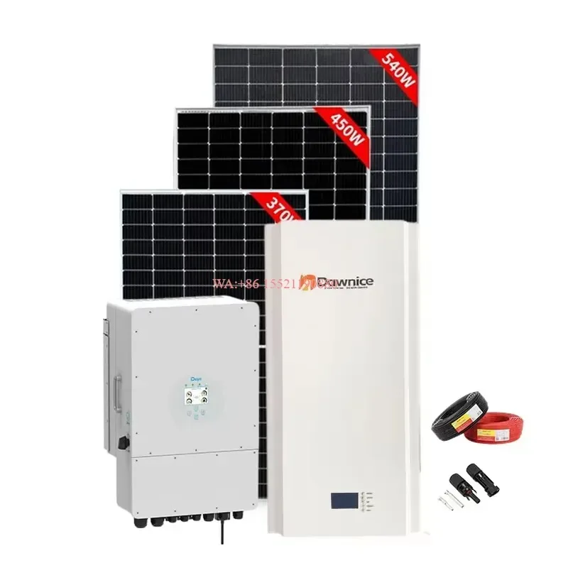 WMWMNU Complete Solar Panel Kit 10kw Solar Energy Power System for Home Use Off Grid On Grid PV Generator