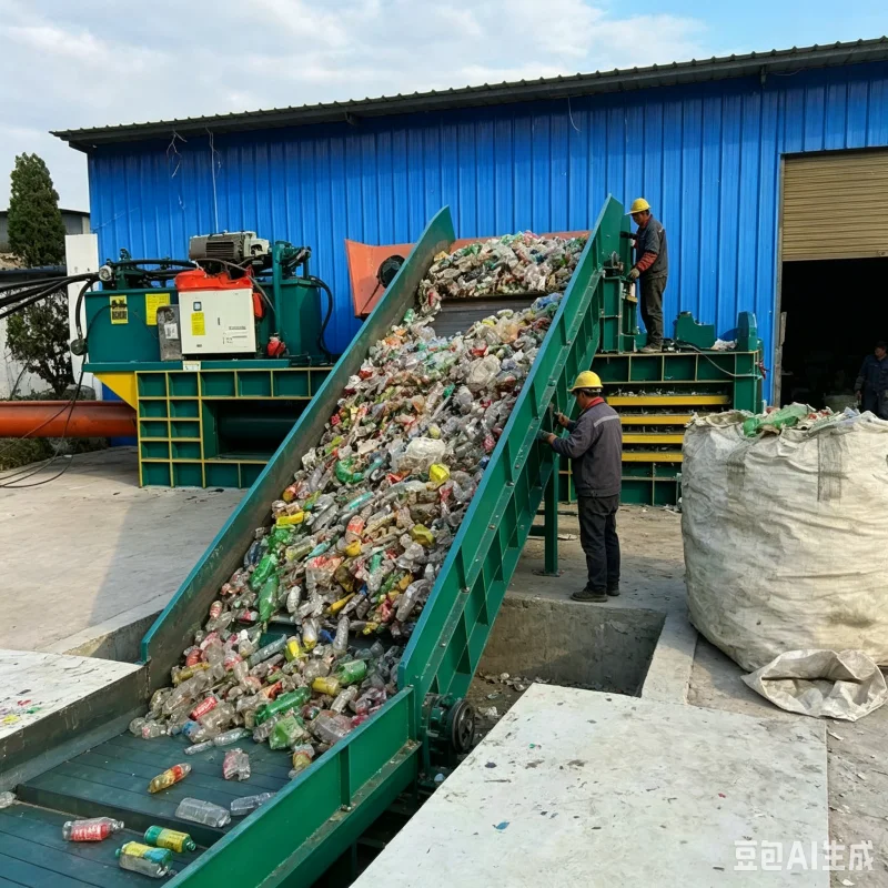 Fully Automatic Horizontal Baler Secure Bale During Long Distance Export Waste Material Transportation