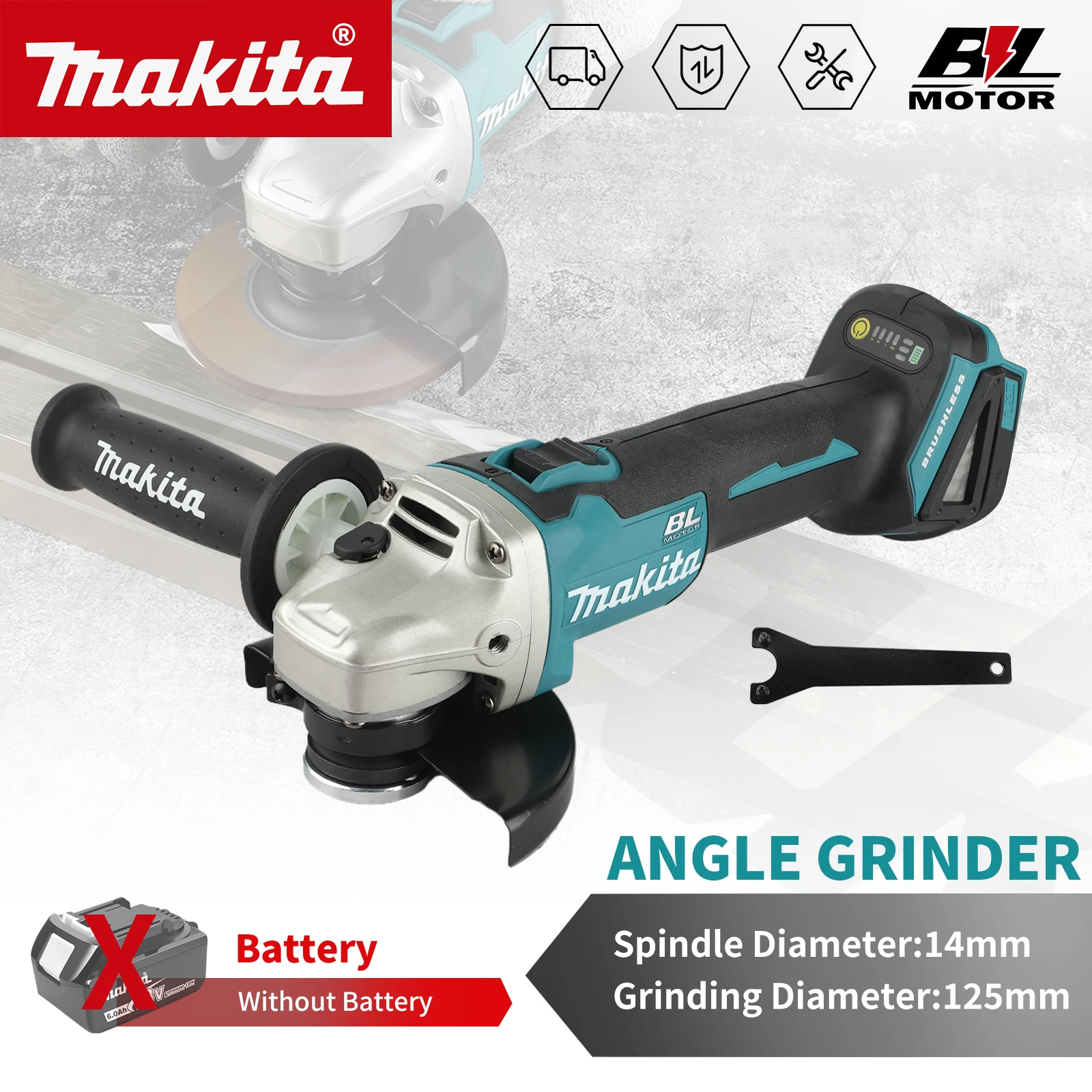 2026年新型マキタ18Vブラシレスリチウムバッテリーアング - Brushless Angle Grinder Battery Powered のレビューと価格