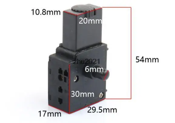 Trigger Switch FA2-4/IBEK Electric Drill Hammer 250V/4A Speed Control Switch