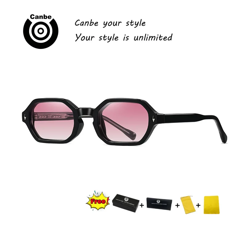 Canbe nouvelles lunettes de soleil lunettes de soleil à petite monture polygonales européennes et américaines lunettes de soleil de Protection UV extérieure haut de gamme