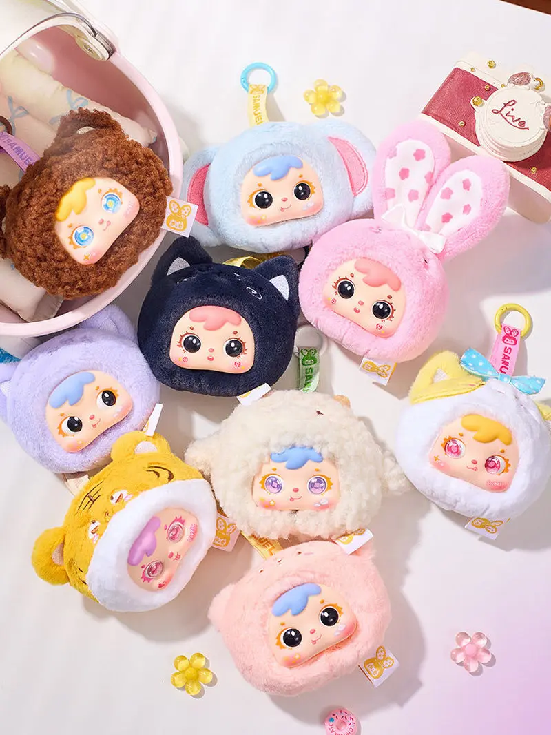 

Мягкая игрушка-сюрприз Samuel Mini Plush: милый мультяшный дизайн, мягкий плюшевый брелок-подвеска, коллекционный, для детей и девочек
