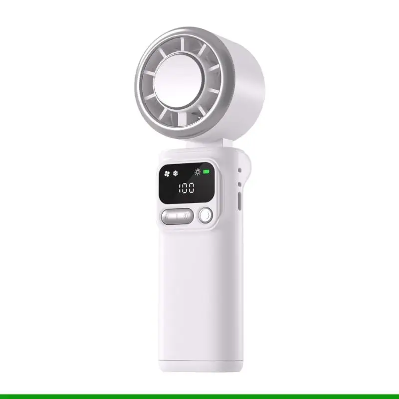 U55C Portable Foldable Fan Powerful Handheld Fan with Cold Compress 0-199 Speed USB