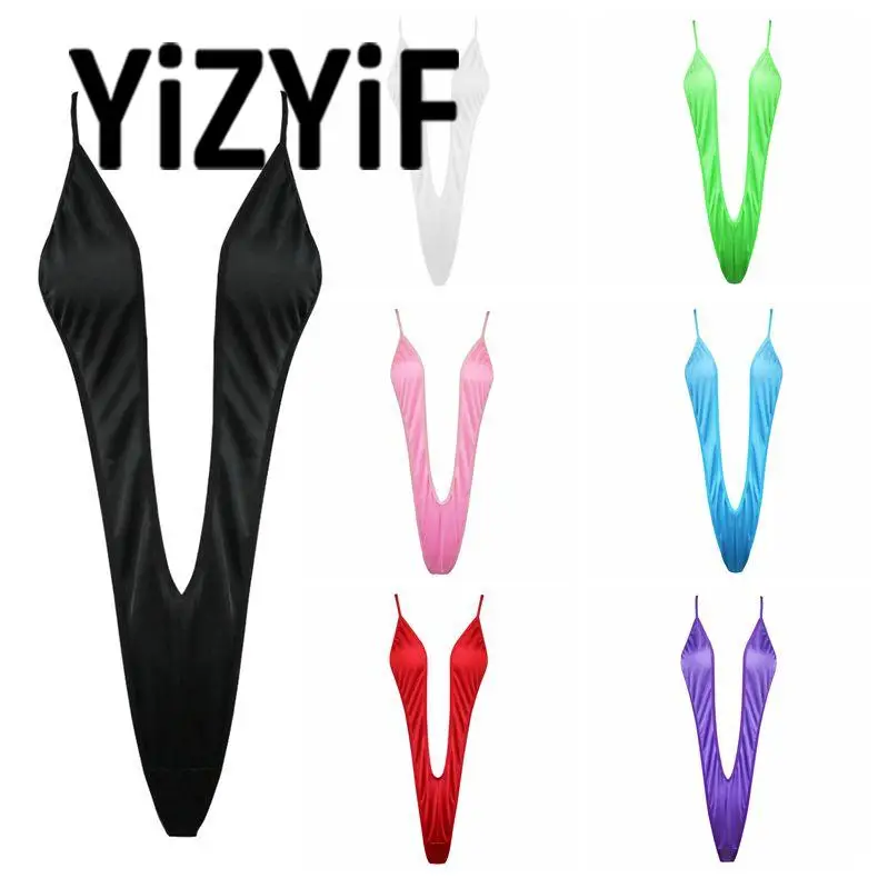 

Women One-piece Swimsuit Thong G-string Monokini Bikini Sexy Swimsuit Underwear Bodysuit for Pool Surfing Beachwear Swimwear