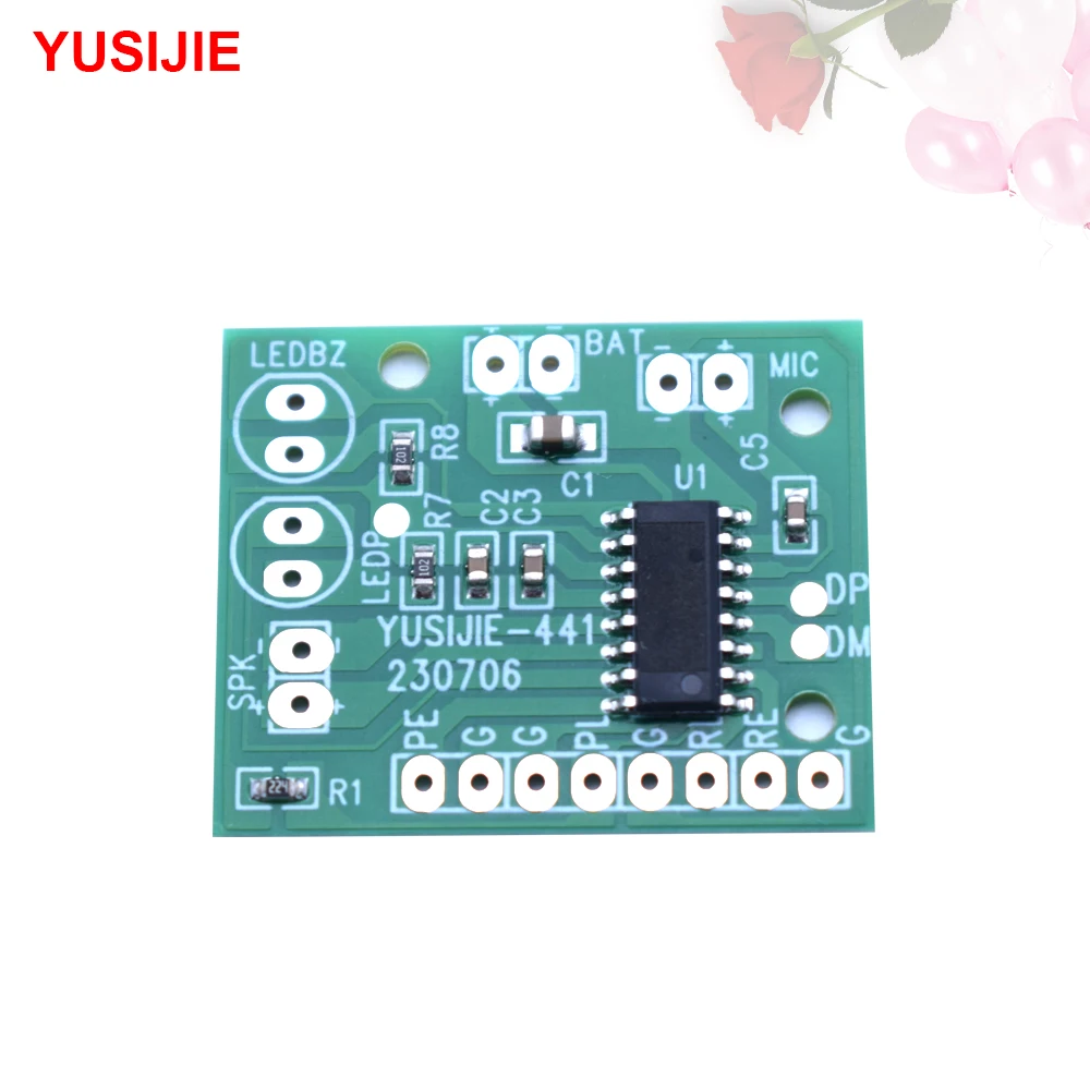 YUSIJIE-441 good sound quality repeat playback 40 seconds recording module diy kit with flashing light