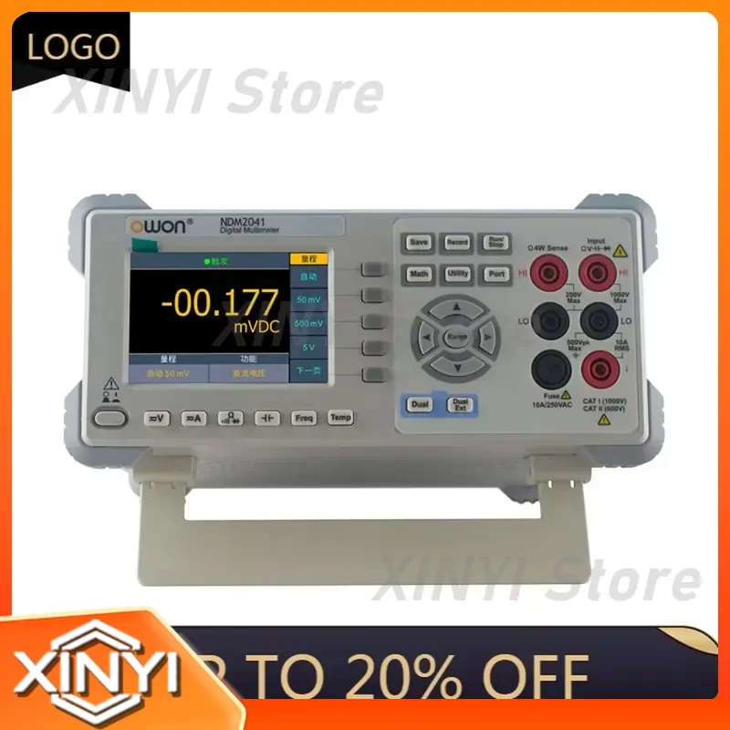 XDM2041 4 1/2 Digits Bench-Type Digital Multimeter with High Resolution LCD for OWON Built-in Recorder Function