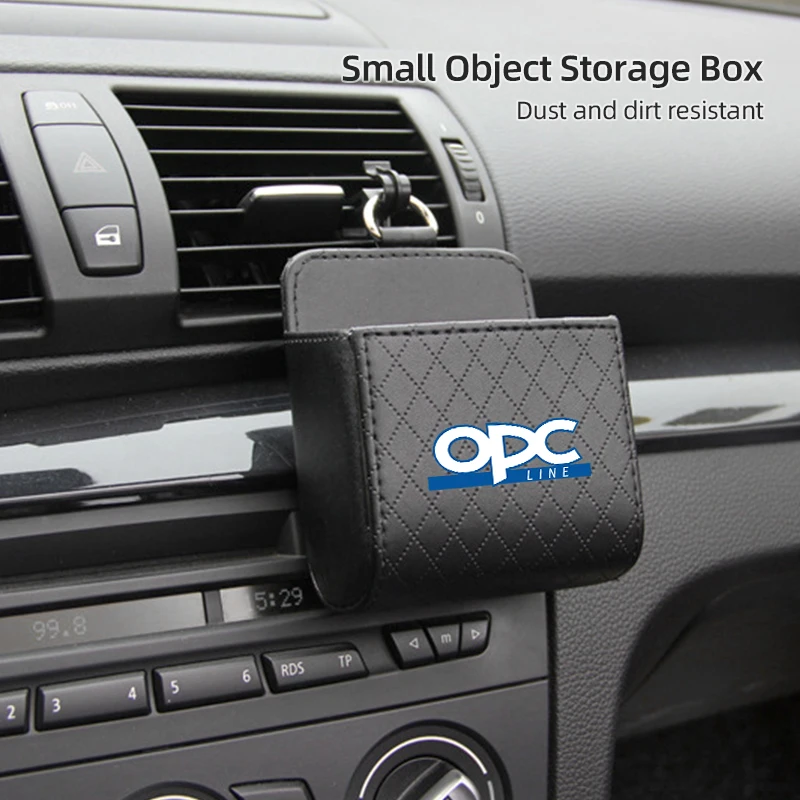 Car Air Vent Storage Box Small Object Organizer Case Hanging Packet For Opel Astra Corsa Insignia Grandland Vivaro Antara Ampera