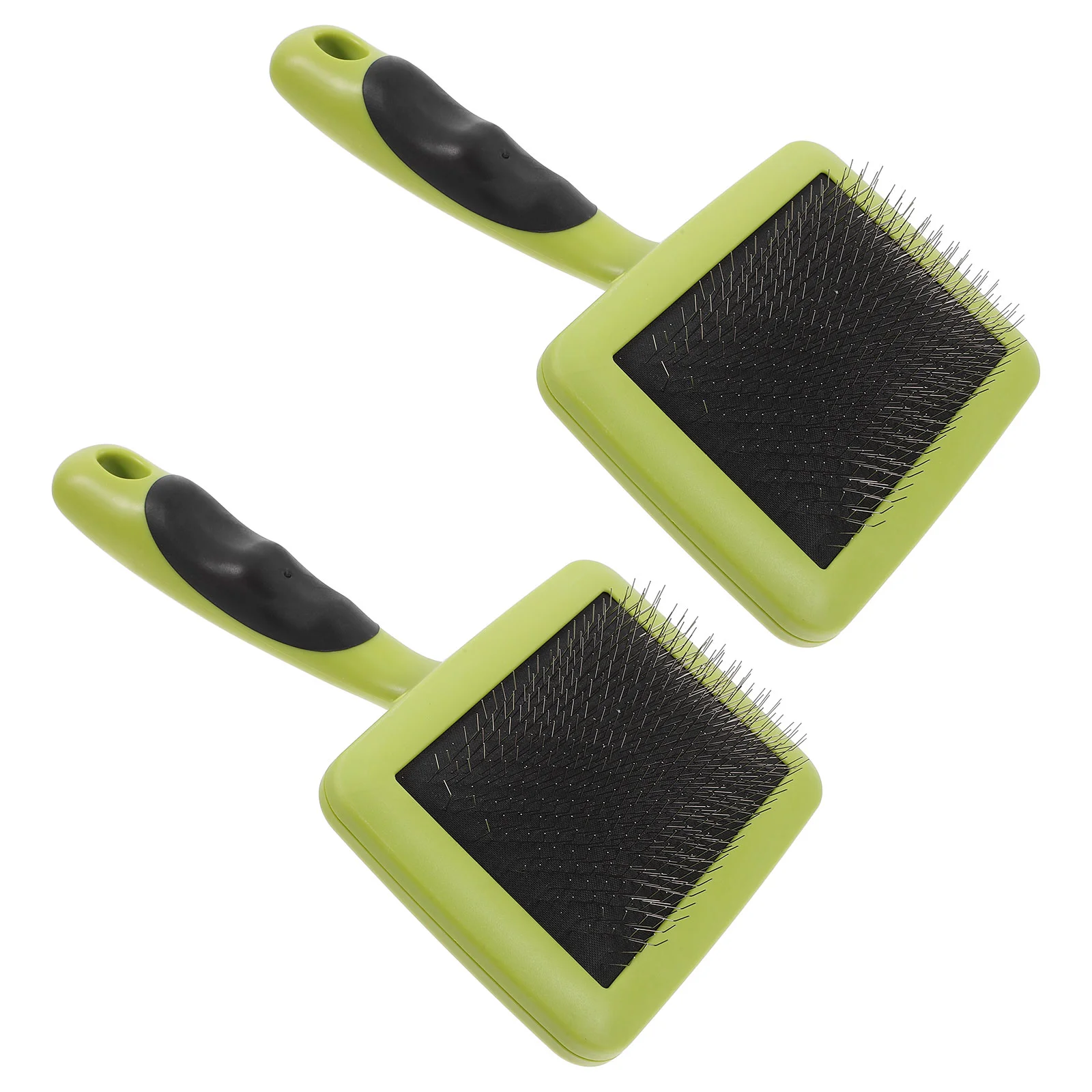 2 Pcs Scraper Tool Wool Felting Tools Carders Brush Hand Glue Stick Portable Plastic DIY Material Office