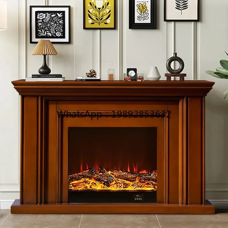 b2 Fireplace Decorative Cabinet European Style Fireplace Rack Electronic Fireplace Core Fire for Home Use