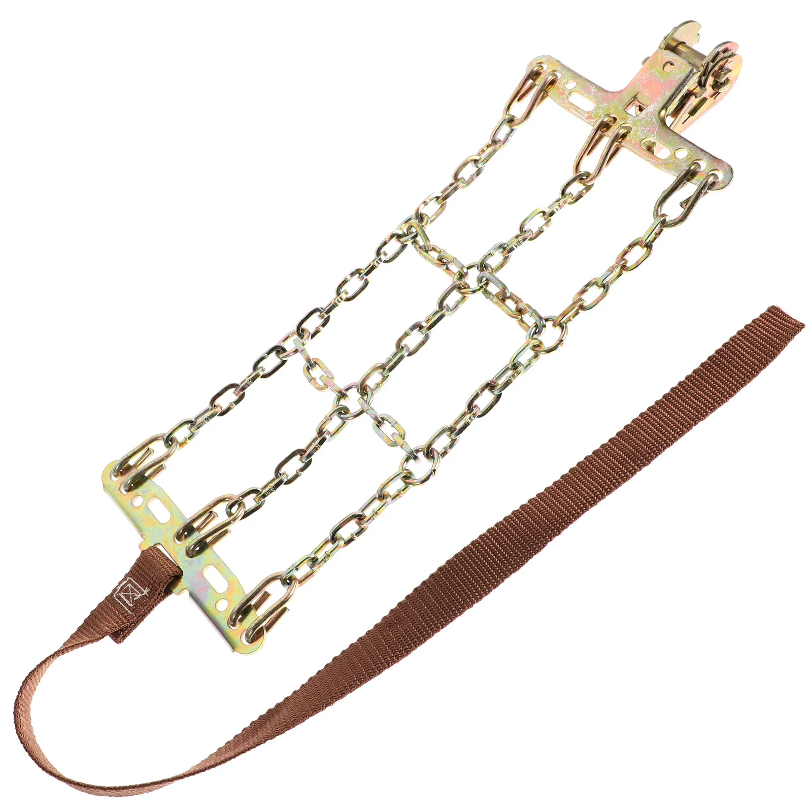 

1 шт. Профессиональная цепь противоскольжения для снега, 3 цепи, балансировочная конструкция, цепь для льда с износостойкой накладкой, прочный безопасный инженерный ремень для зимы