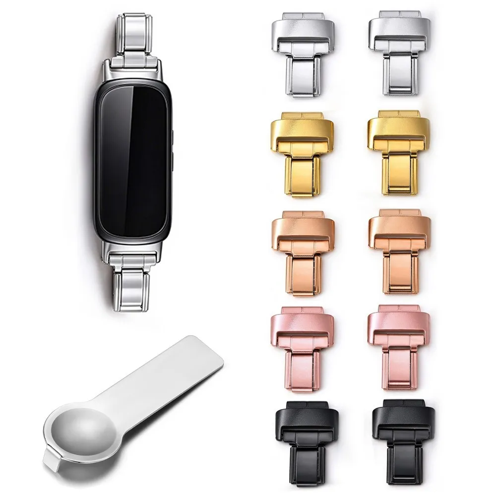 12mm Adapter for Smart Watch Personalized Watchband Strap Connector Colorful Stainless Steel Gadgets Italian Bracelet Accessory