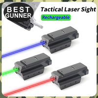 Tactical Green/Blue/Red 532nm Laser Dot Sight for 20mm Picatinny/Weaver Gun Rail for Pistol/Shotgun/Rifle Hunting Rechargeable