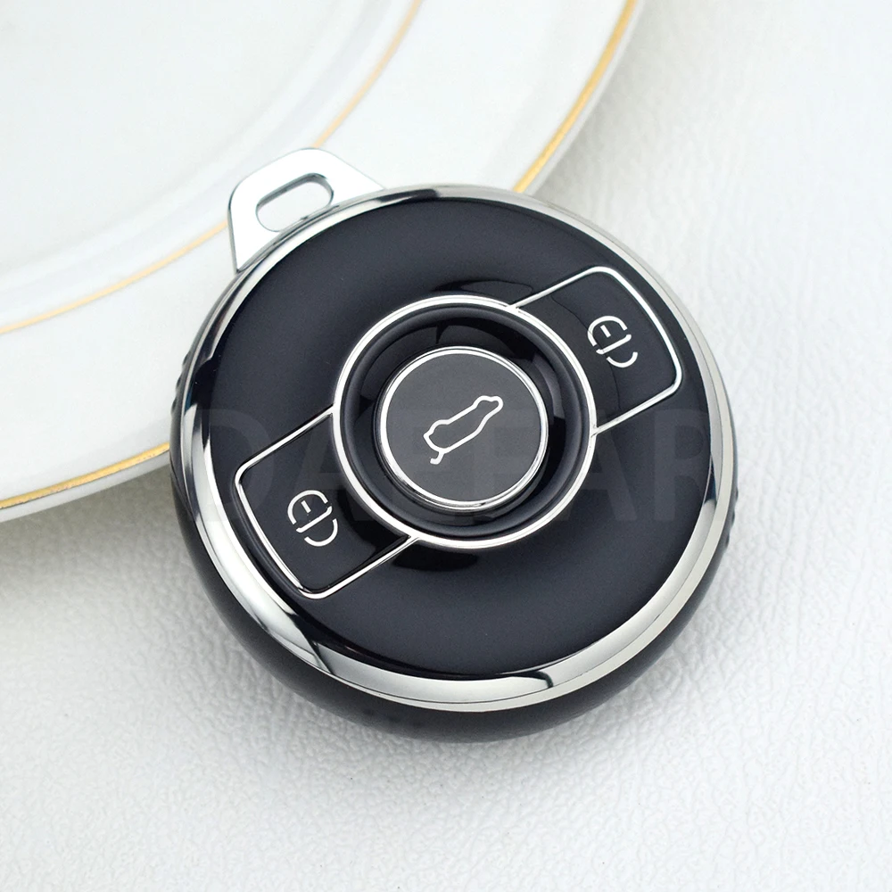 For Mercedes Benz SMART Fortwo 1 BRABUS 1 Benz SMART 2022 2023 Car Key Case Cover Holder Shell Protector Accessories