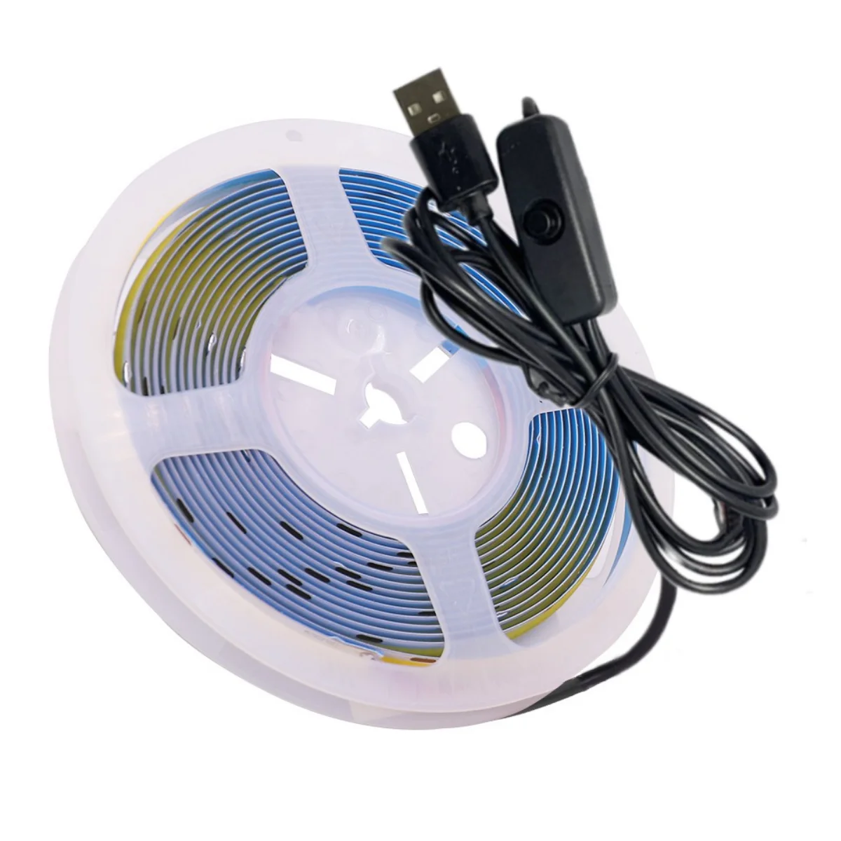 USB pasek COB LED DC5V 320 leds/m wysokiej gęstości elastyczne ściemniania oświetlenie liniowe taśmy TV pokoju tło lampa 3000-6500K 1m-5M