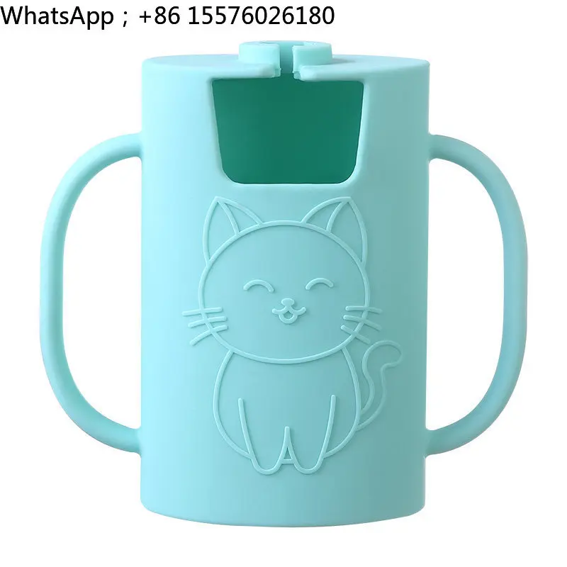 Silicone Anti-extrusion Puree Box, Anti-drop Baby Suction Nozzle Bag, Feeding Complementary Food Artifact
