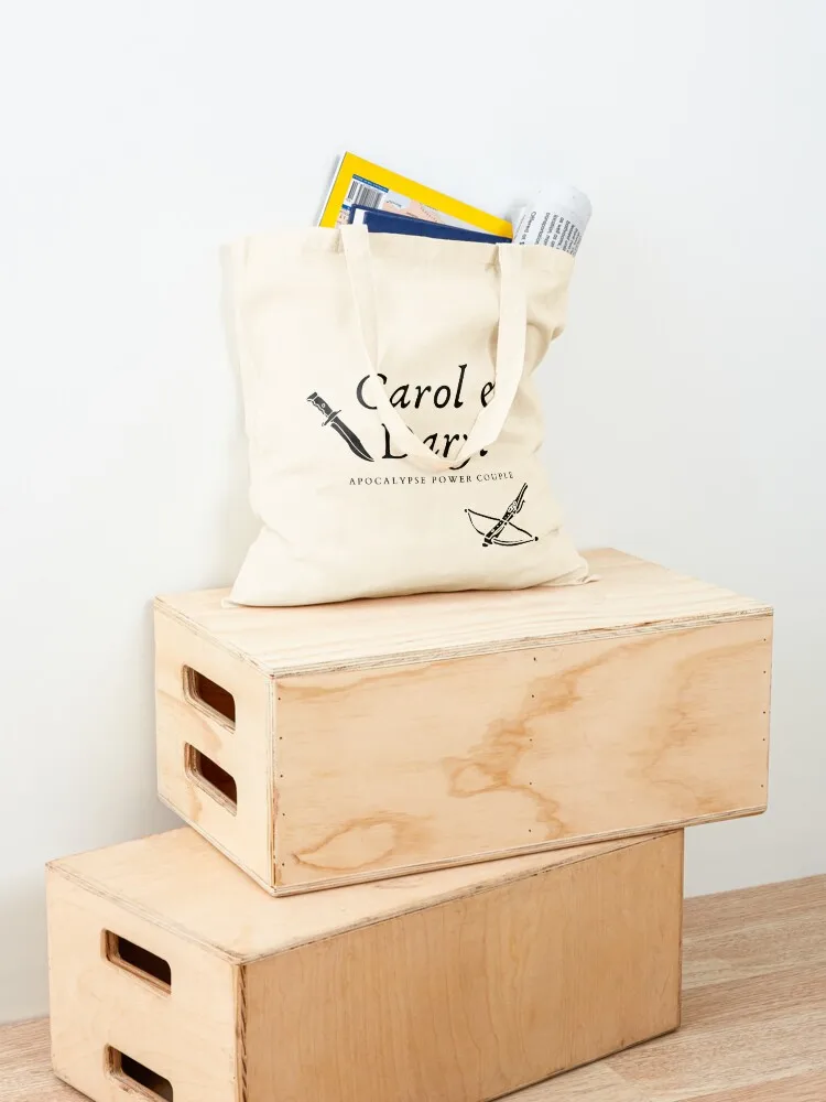 داريل ديكسون وكارول المشي الميت نهاية العالم قوة زوجين حمل حقيبة امرأة حقيبة تسوق حقائب نسائية قماش حمل حقيبة #4