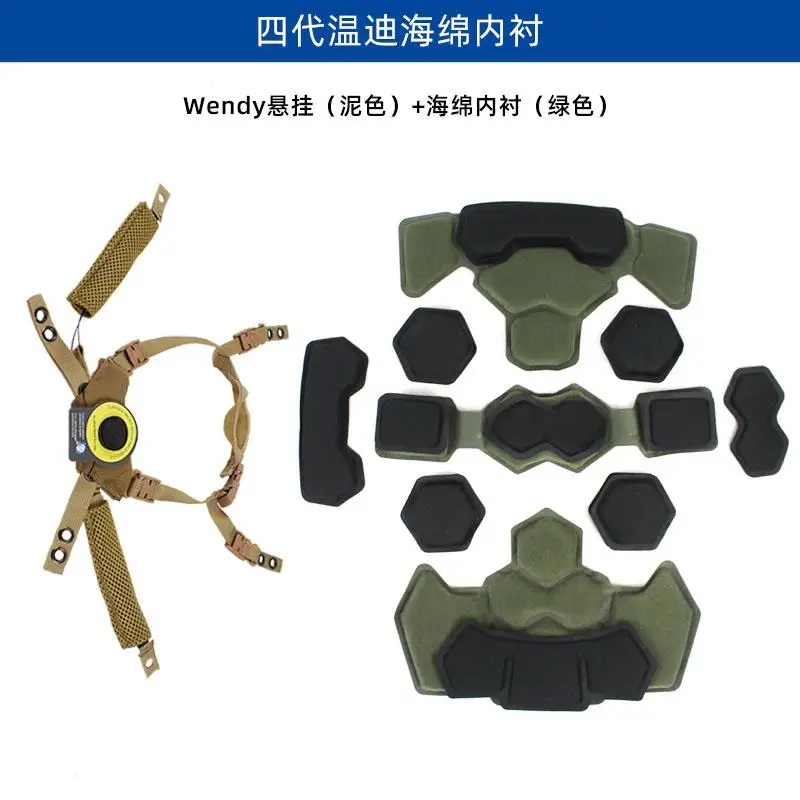 

Подвесная губка на подкладке FAST MICH Mickey Wendy ручка Регулируемый аксессуар для шлема 3