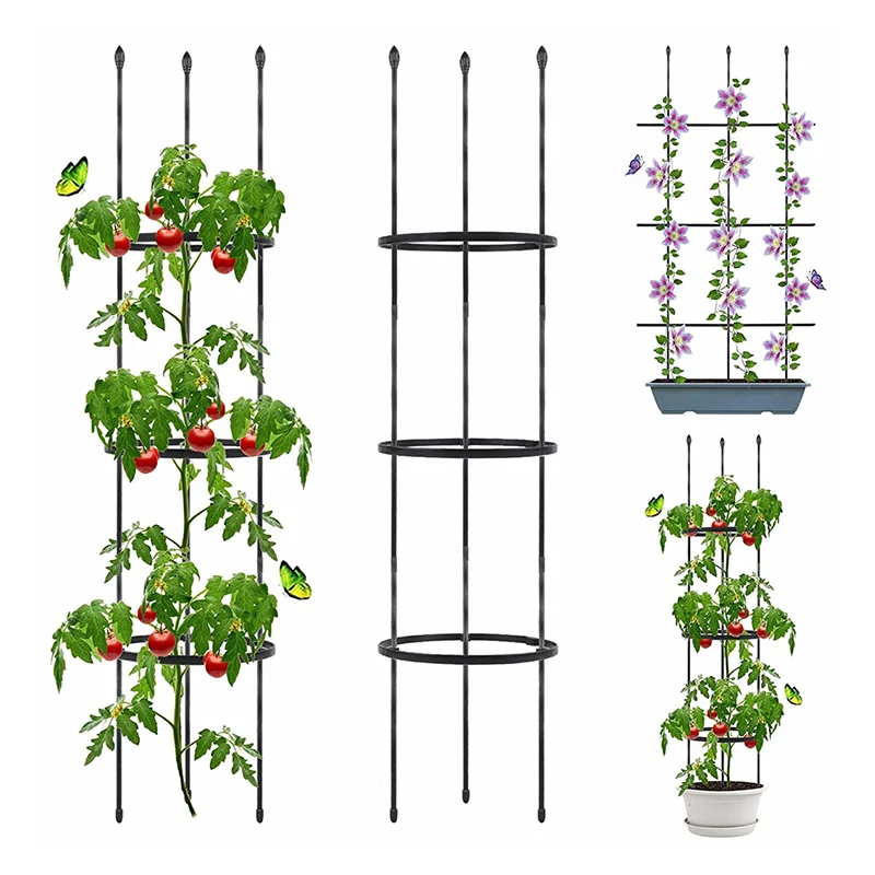 Plant Tomato support bracket, Climbing Flower Fixed Plant Growth Vegetables Grow Cage for Garden Plant/