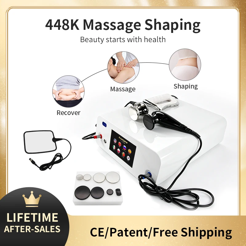 INDIBA 448kHz RET CET Frequency Skin Care Machine Professional Facial Lifting Body Firming Beauty Device Sliming Relaxing Muscle