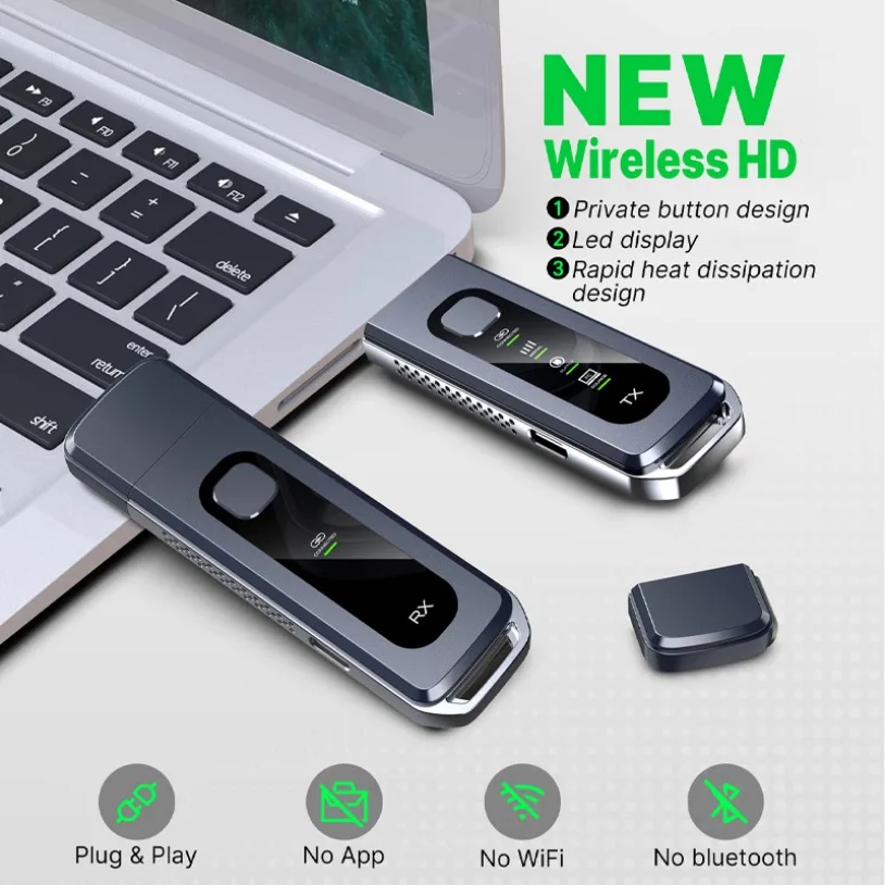 

50 м 1080P 5G беспроводной передатчик видео приемник HDMI-совместимый удлинитель дисплей адаптер кабель экран для камеры