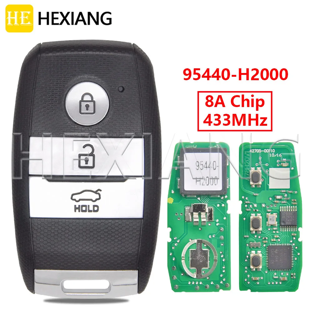 HE 95440-H2000 8A Chip 433MHz Proximity Card Car Remote Key For KIA K2 K3