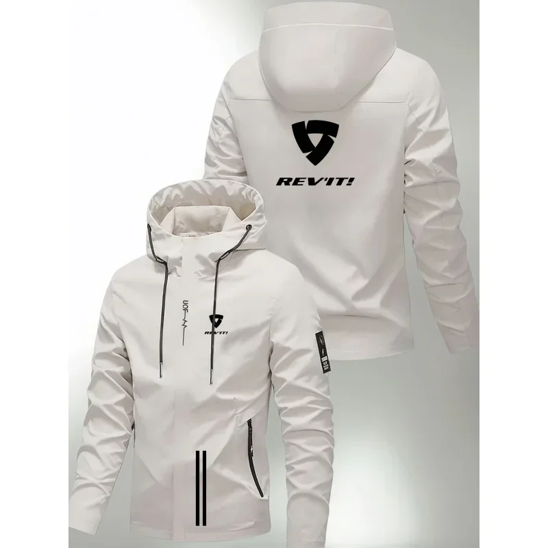 Men's Hooded Jacket All-Season Windproof Jacket Suitable for Outdoor Motorcycle TravelLeisure Fashionable Sports Jacket