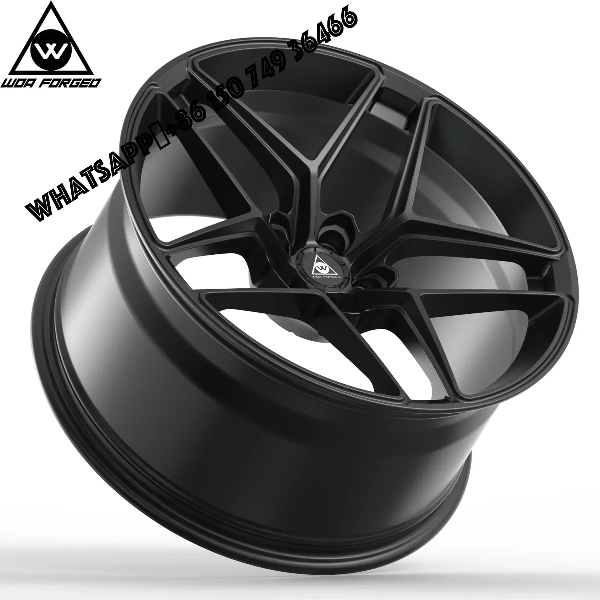 

6061-T6 WOAFORGED Hot Selling Custom Color Polished Blue Aluminium Alloy Forged Wheel Double Five Spoke Passenger Car Wh