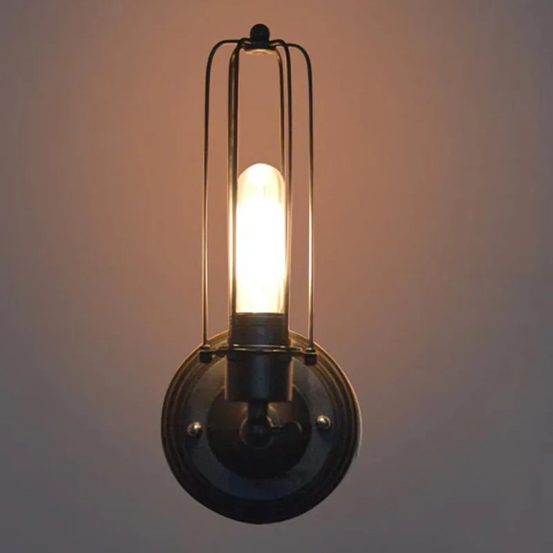 Loft Vintage Wall Lamps American Industrial Edison Lightis Bulb E27/ E26 Holder Bedside wandlamp bedroom light Sconce